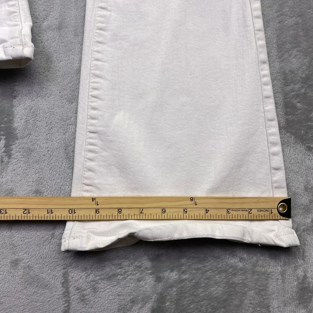 Free People We The Free Just Float On Flare Jeans White High Rise Bell Bottom 26